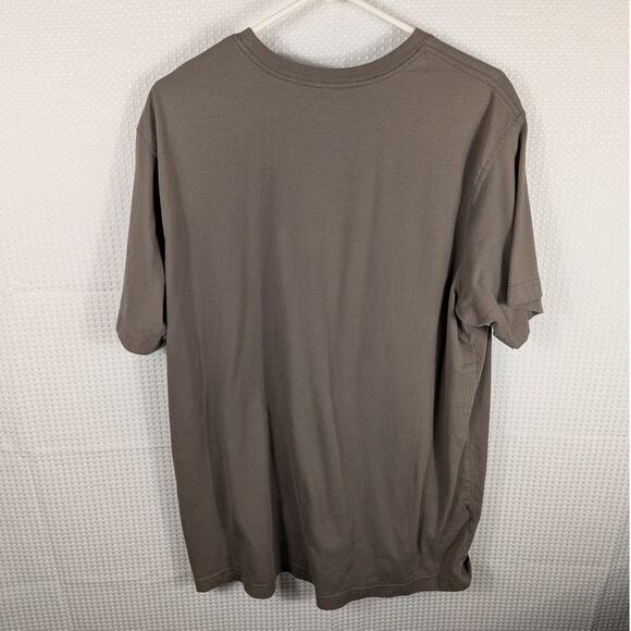 Eddie Bauer XXL T-Shirt Men's Brown Cotton Blend Crewneck Short Sleeve Basic - Picture 4 of 4